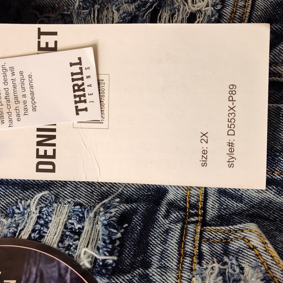 Thrill Jeans Denim Jacket (Size 2X) - Picture 6 of 10